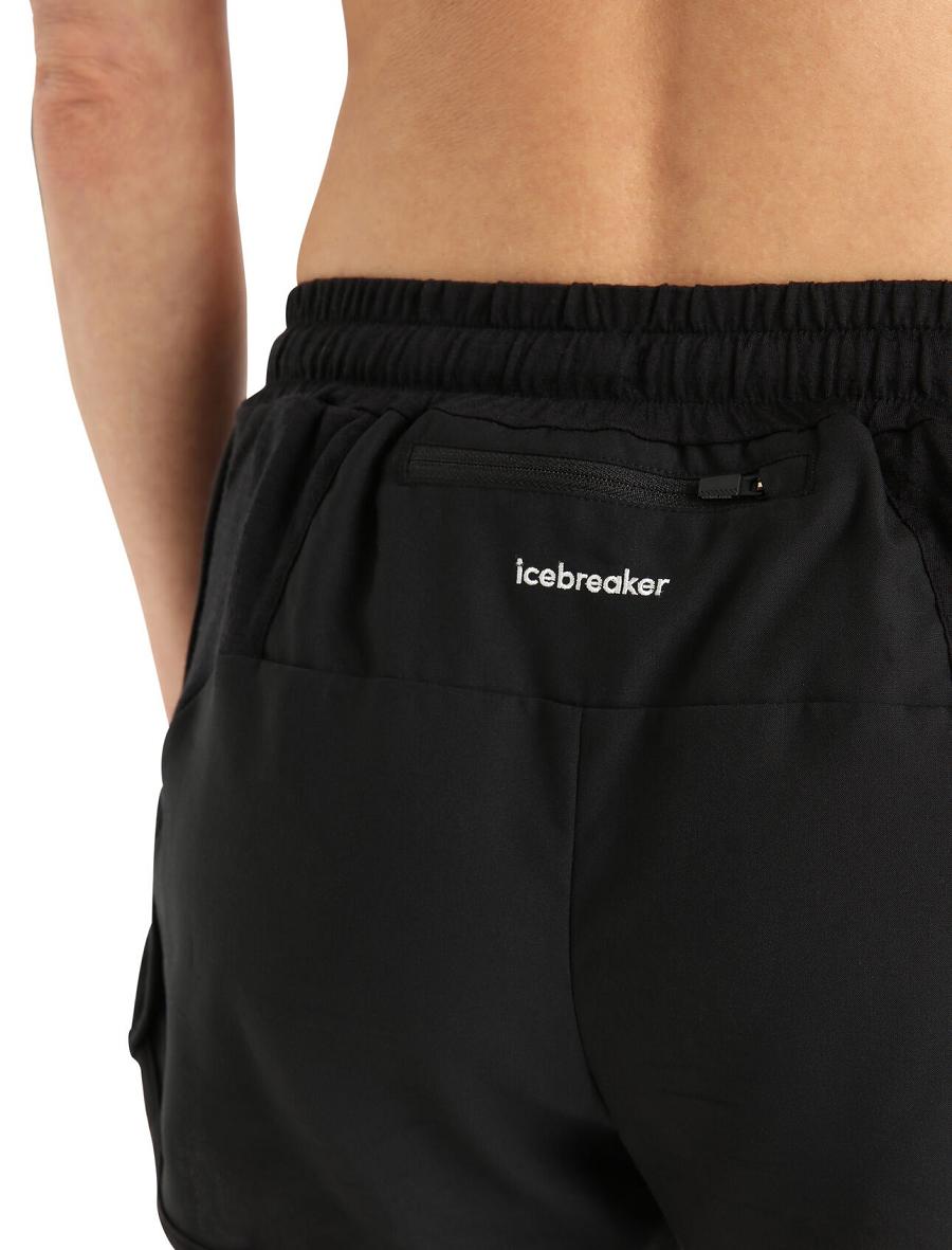 Black Women's Icebreaker ZoneKnit™ Merino Shorts | USA 1505LISH